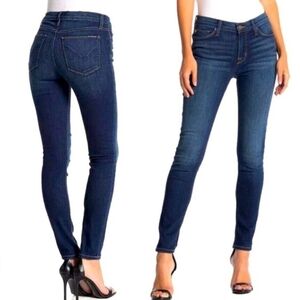 Hudson Natalie Super Skinny High Rise Denim Blue Jeans Sz 32